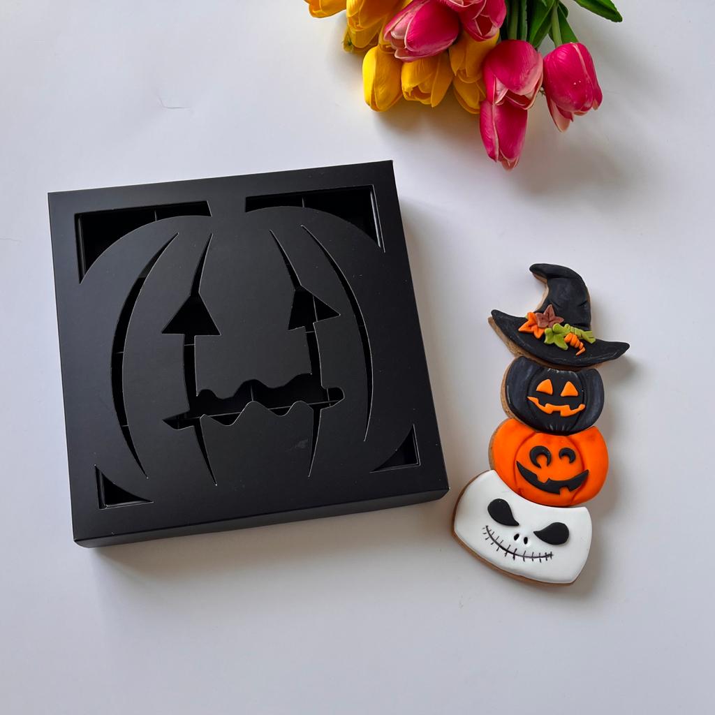 18x18x4 Pencereli Karton Kutu -Halloween — galeri görseli